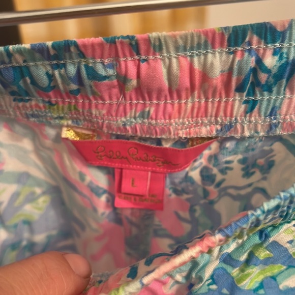 Lilly Pulitzer Short Size Large L Drawstring Women - Picture 2 of 3